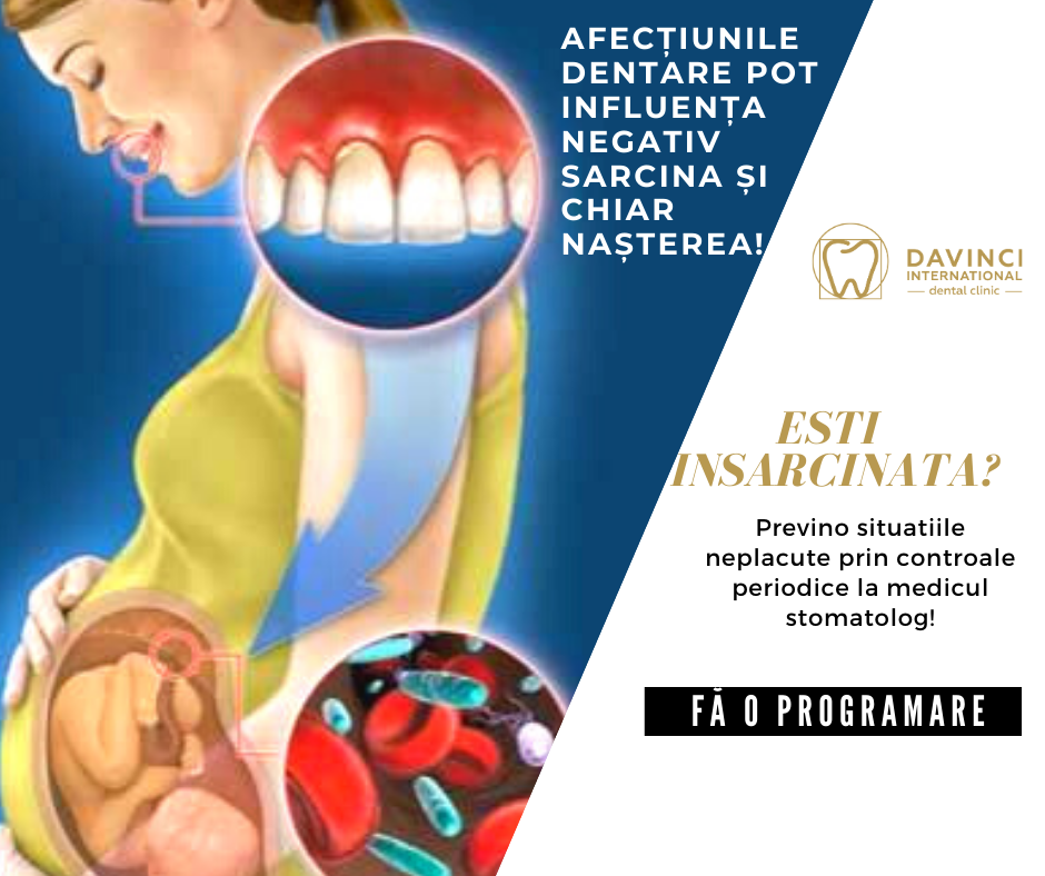 sarcina si afectiunile dentare davinci dental clinic